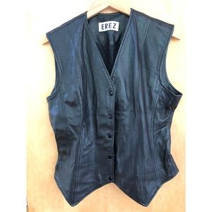 Leather vest size 10